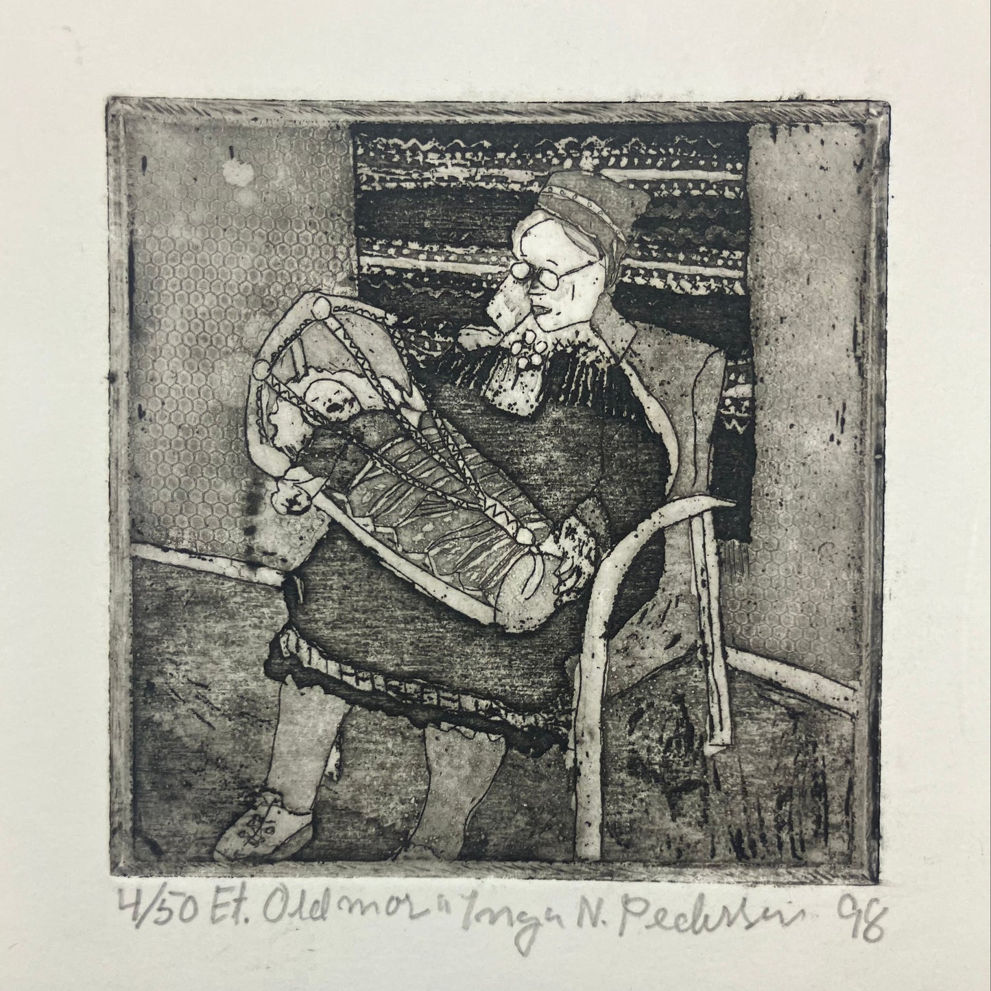 Inga Nordsletta Pedersen, Oldemor, 1998, grafikk