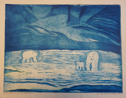 Inga Nordsletta Pedersen, Svalbard, 1990, grafikk